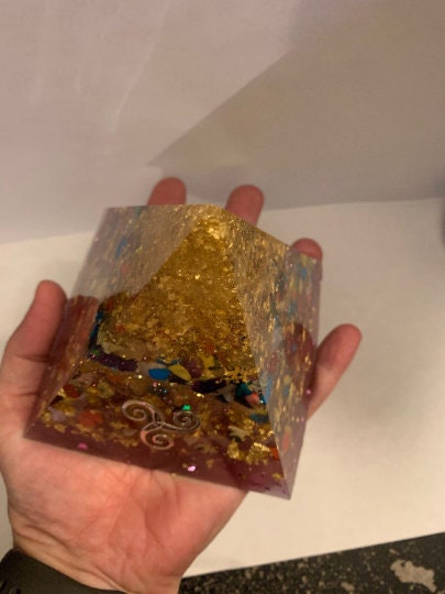 Orgone Pyramid With Mixed Gemstones