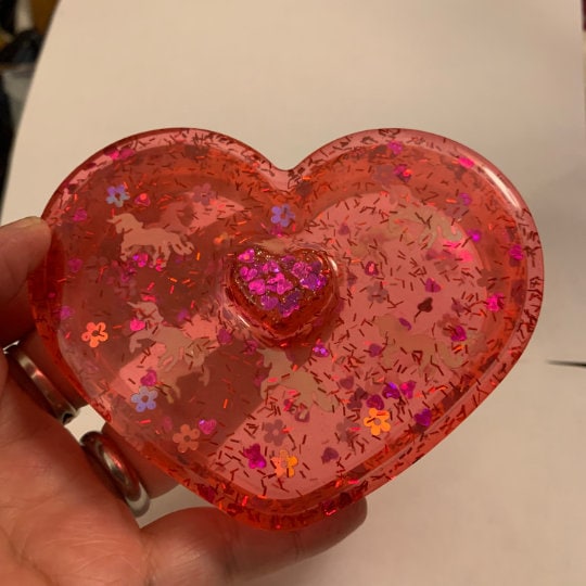 Heart shaped trinket box