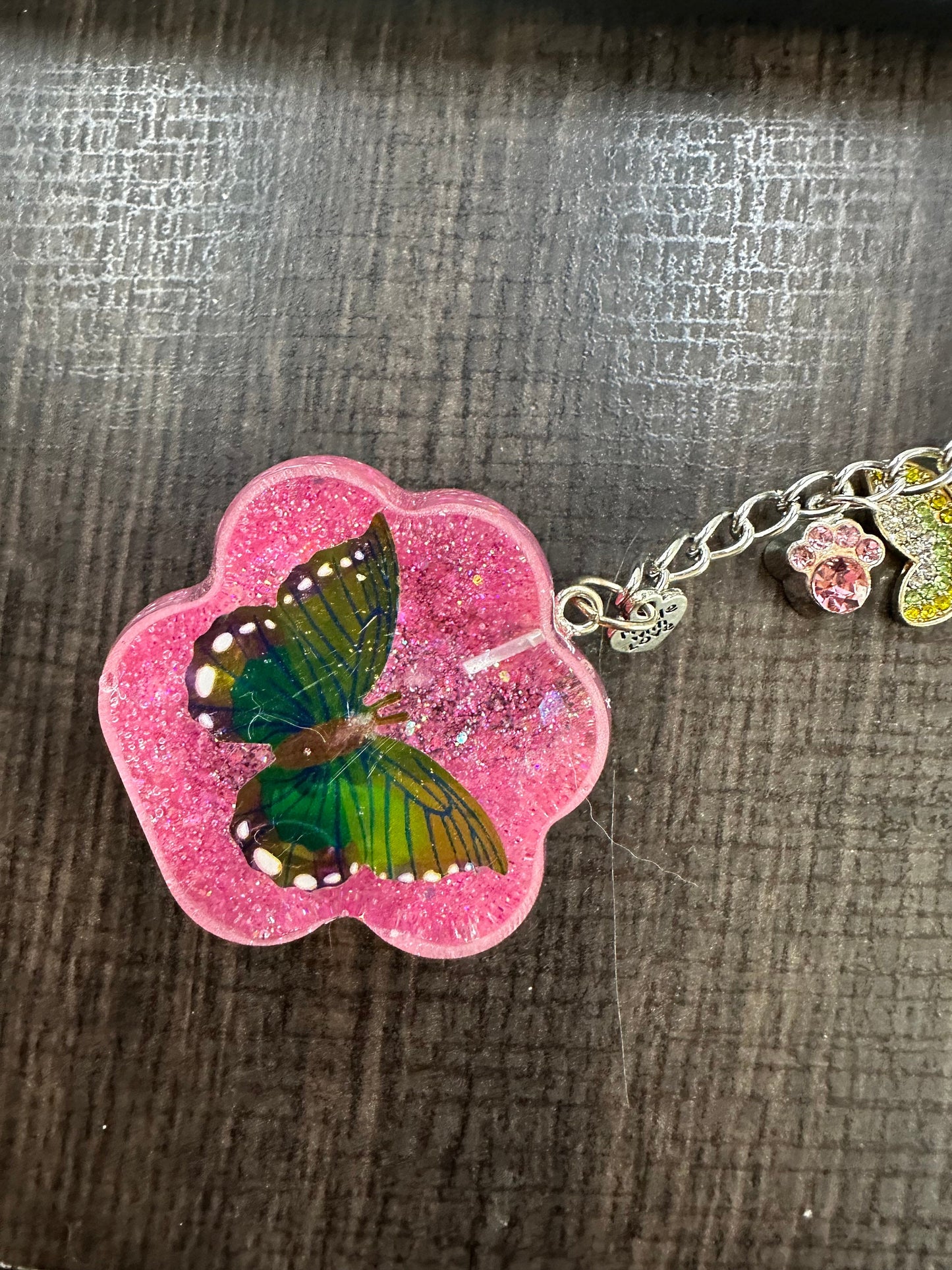 Cat Paw Keychain with Stickers