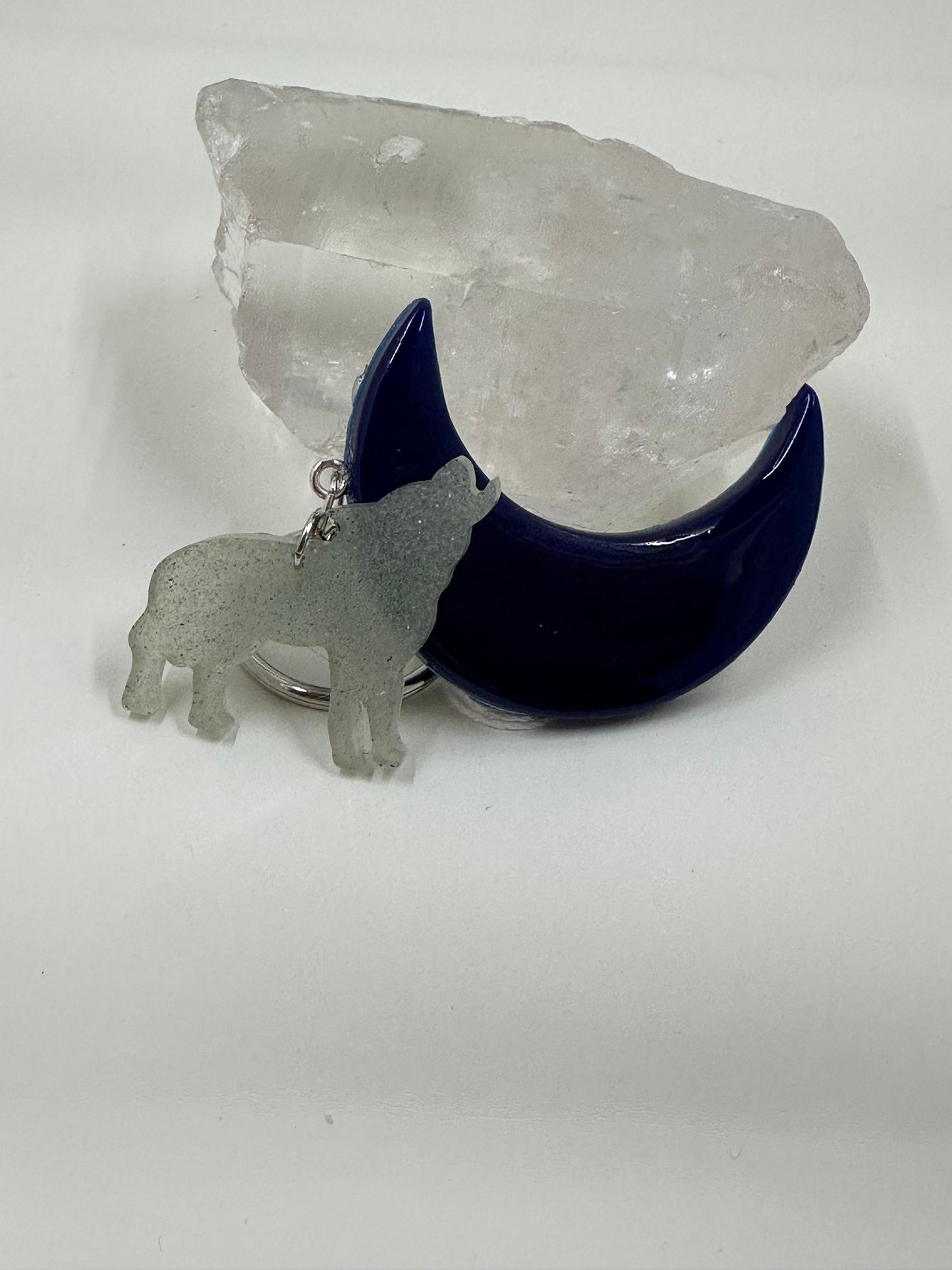 Wolf Glow In The Dark Keychain