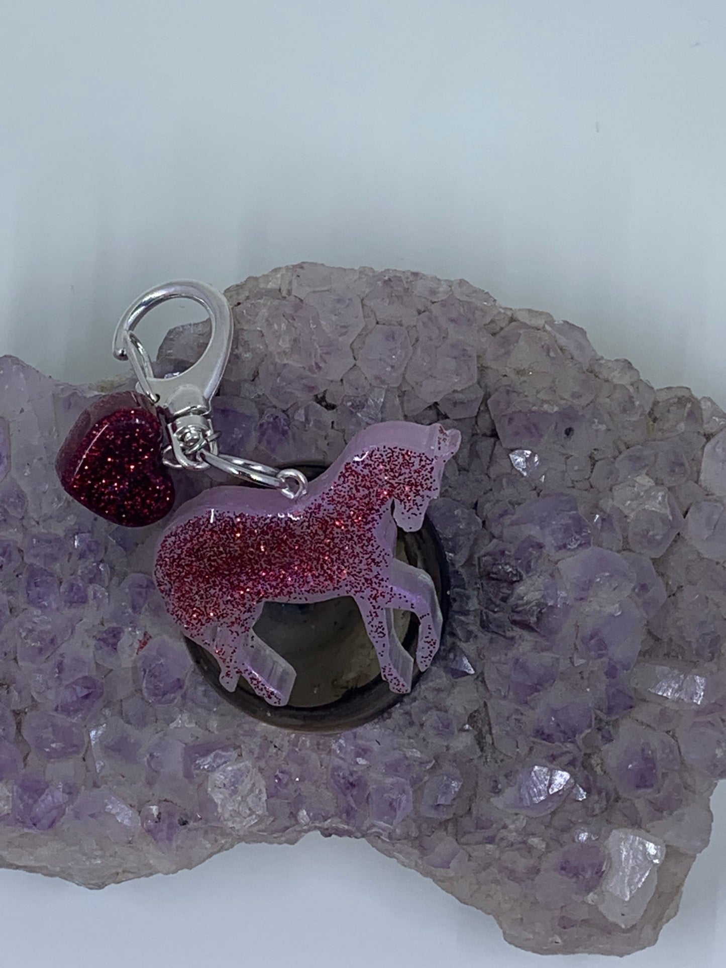 Resin Unicorn Keychain