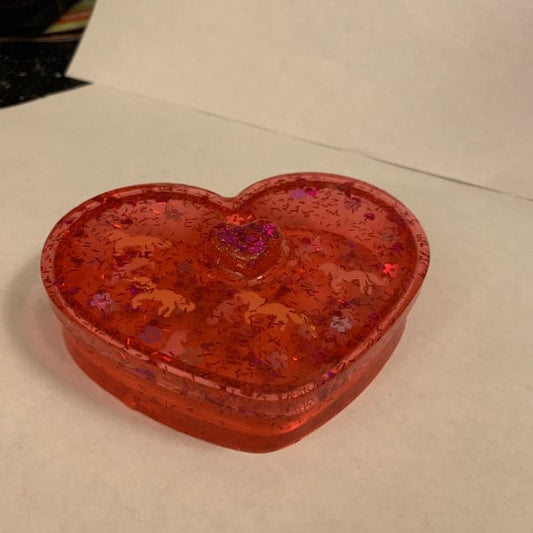 Heart shaped trinket box