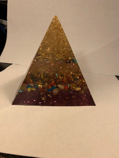 Orgone Pyramid With Mixed Gemstones