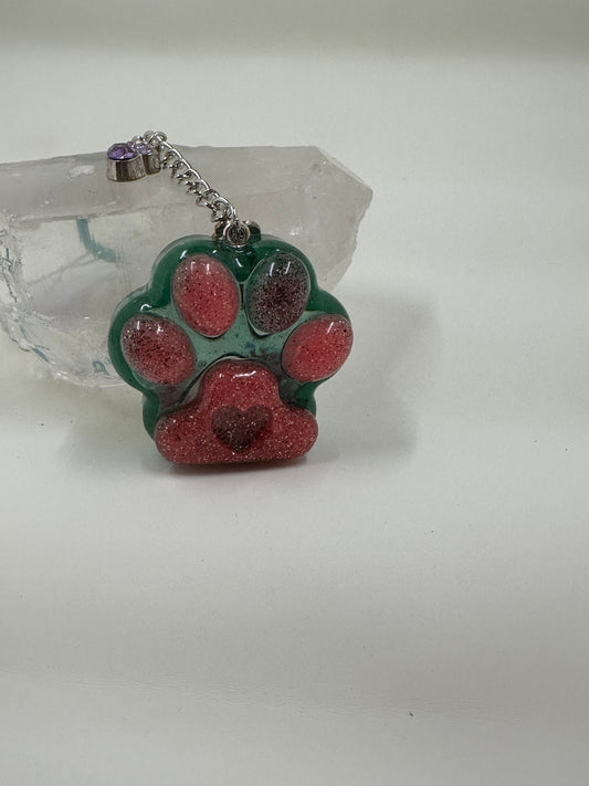 Paw Shaker Keychain